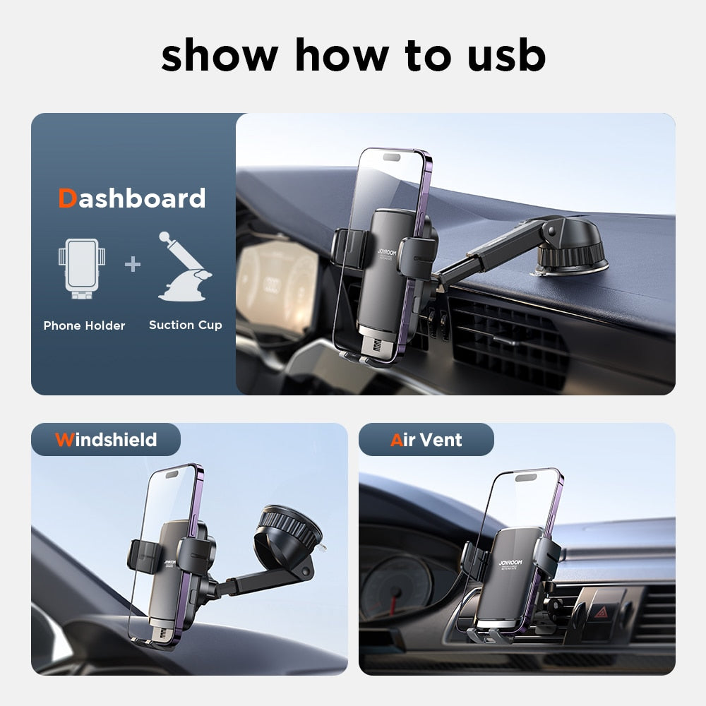 15W Car Phone Holder Wireless Charger